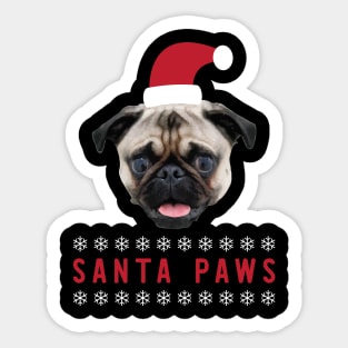 Santa Paws Sticker